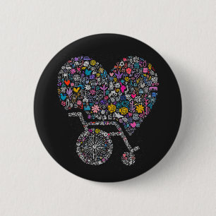 Badge Rond 5 Cm Roue de nombreuses vies