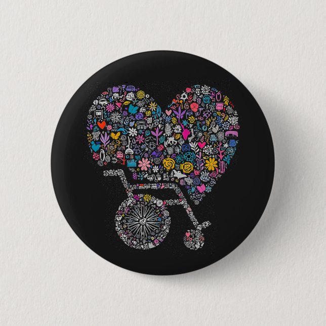 Badge Rond 5 Cm Roue de nombreuses vies (Devant)