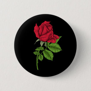 Badge Rond 5 Cm Rouge