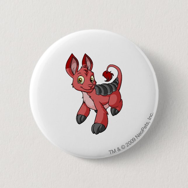 Badge Rond 5 Cm Rouge de Bori (Devant)