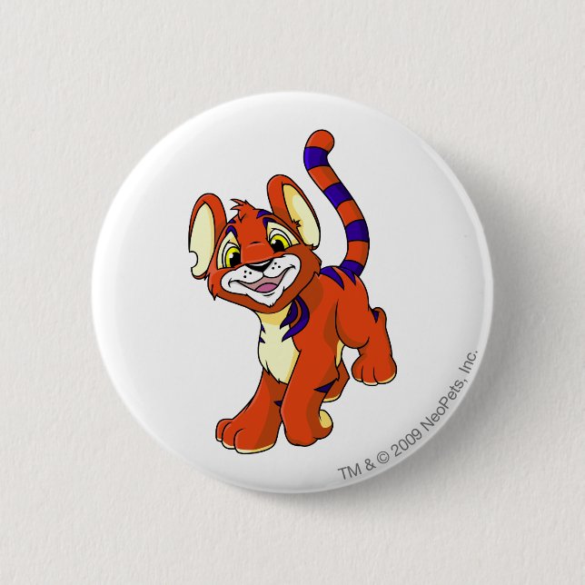 Badge Rond 5 Cm Rouge de Kougra (Devant)