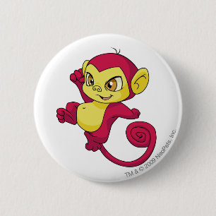 Badge Rond 5 Cm Rouge de Mynci
