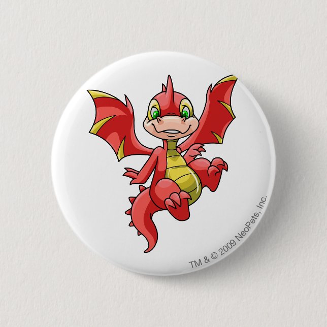Badge Rond 5 Cm Rouge de Scorchio (Devant)