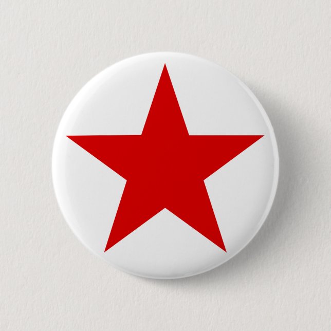 Badge Rond 5 Cm ★ rouge d'étoile (Devant)