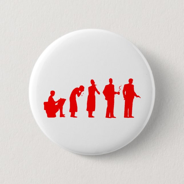 Badge Rond 5 Cm rouge d'évolution (Devant)