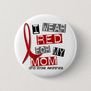 Badge Rond 5 Cm ROUGE d'USAGE de la course I POUR MA MAMAN 37
