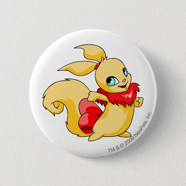 Badge Rond 5 Cm Rouge d'Usul (Devant)
