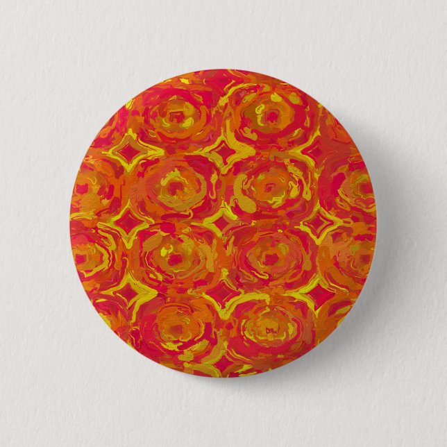Badge Rond 5 Cm Rouge et jaune (Devant)