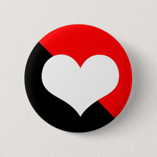 Badge Rond 5 Cm Rouge et noir