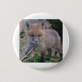 BADGE ROND 5 CM ROUGE FOX