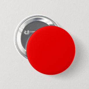 Badge Rond 5 Cm Rouge néon solide