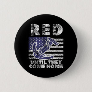 Badge Rond 5 Cm ROUGE Rappelez-Vous Tous Déployés Jusqu'À Venir Ch