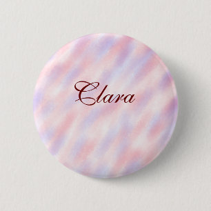 Badge Rond 5 Cm Rouge rose bordeaux aquarelle abstrait ajoutez nom