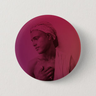 Badge Rond 5 Cm Rouge rose Maghreb Tunisien Djerba Garçon Homme Ma
