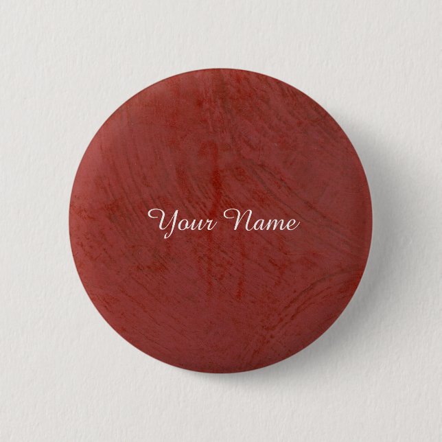 Badge Rond 5 Cm Rouge Uni (Devant)