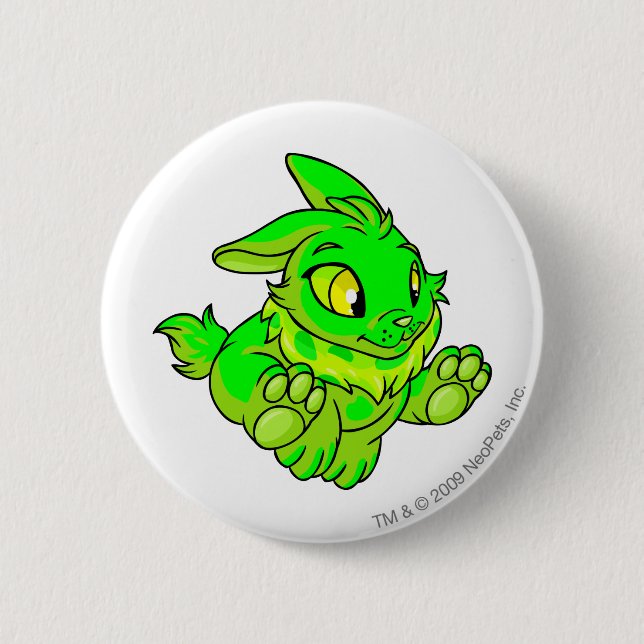 Badge Rond 5 Cm Rougeoyer de Cybunny (Devant)