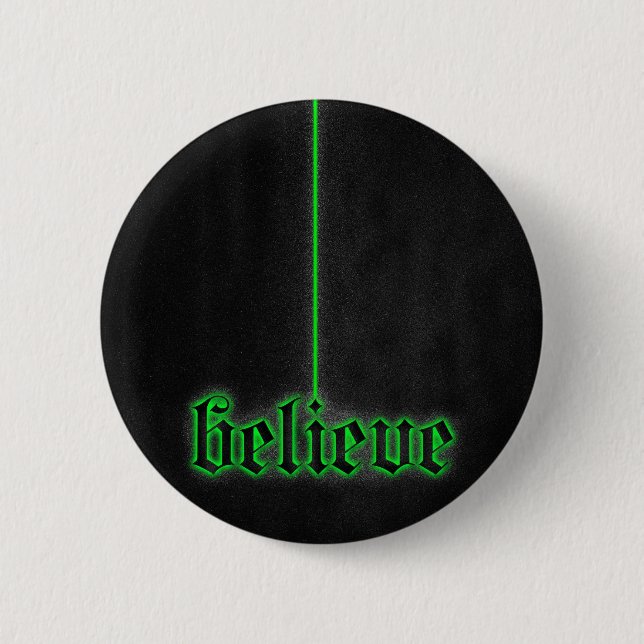 Badge Rond 5 Cm Rougeoyer vert croient (Devant)