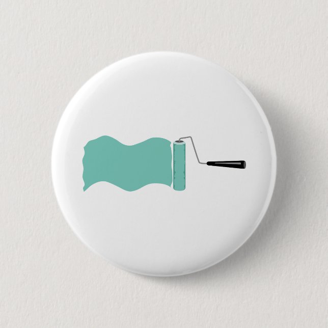 Badge Rond 5 Cm Rouleau de peinture (Devant)