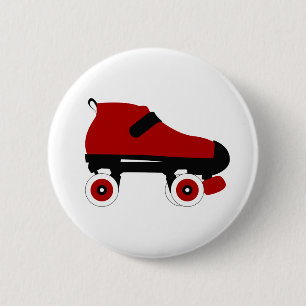 Badge Rond 5 Cm roulette rousse