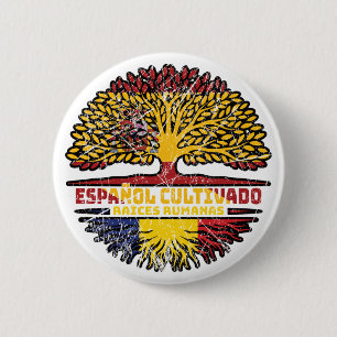 Badge Rond 5 Cm Roumanie Espagne Espagne Espagne Espagne Espagne d