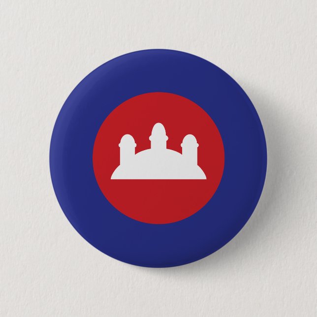 Badge Rond 5 Cm Roundel cambodgien (Devant)
