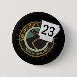 Badge Rond 5 Cm Route de moto de l'Arkansas de la route 23 de