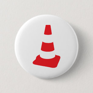 Badge Rond 5 Cm route des cônes de signalisation routière
