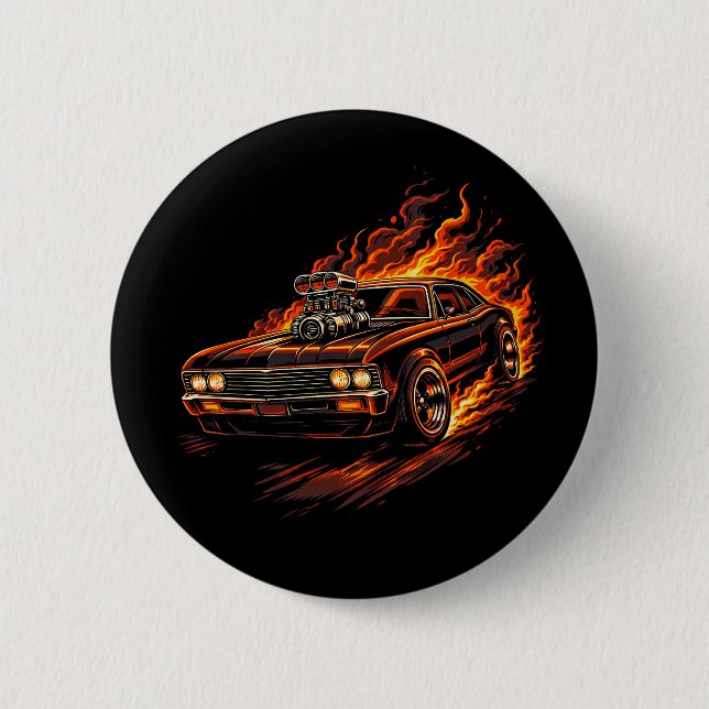 Badge Rond 5 Cm Route vers la ruine (Devant)