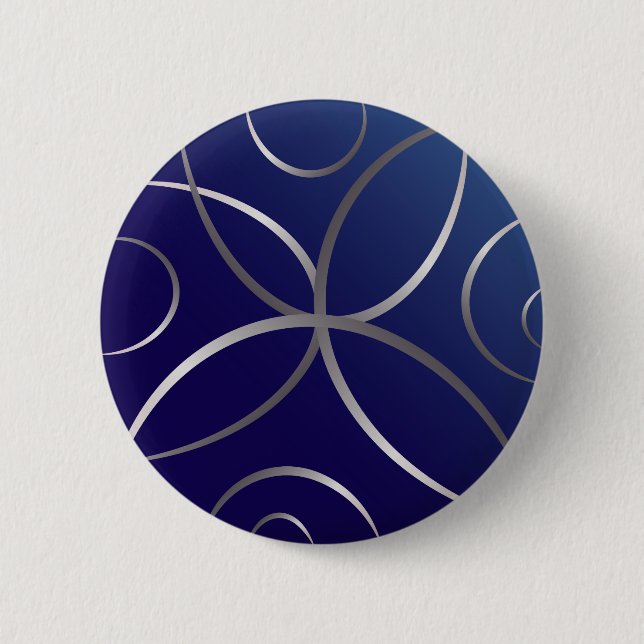 Badge Rond 5 Cm Routes argentées (Devant)