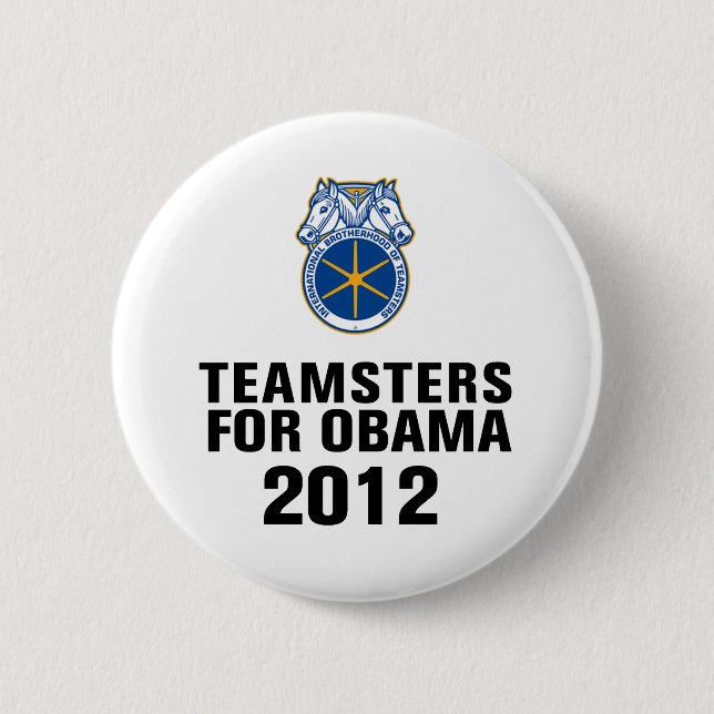 Badge Rond 5 Cm Routiers pour Obama (Devant)