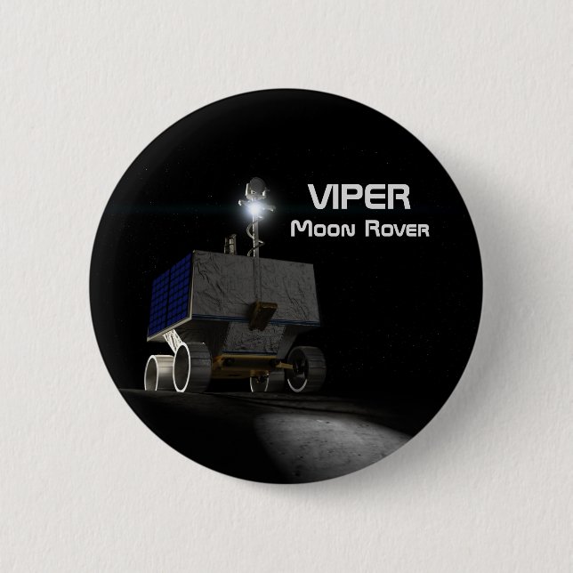 Badge Rond 5 Cm Rover Lune VIPER (Devant)