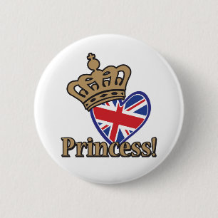 Badge Rond 5 Cm Royal Princess