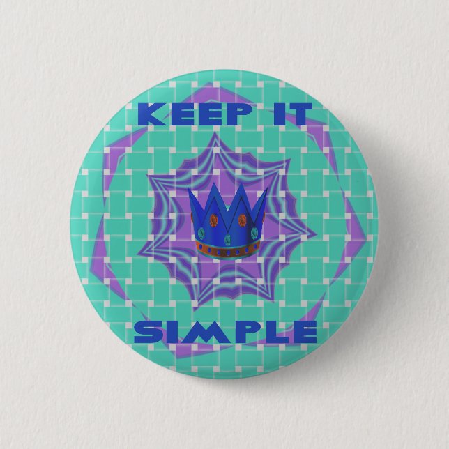 Badge Rond 5 Cm Royal simple (Devant)