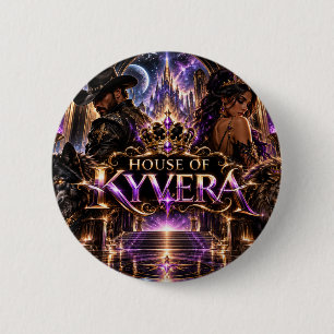 Badge Rond 5 Cm Royaume Fantastique Royal de la Maison de Kyvera