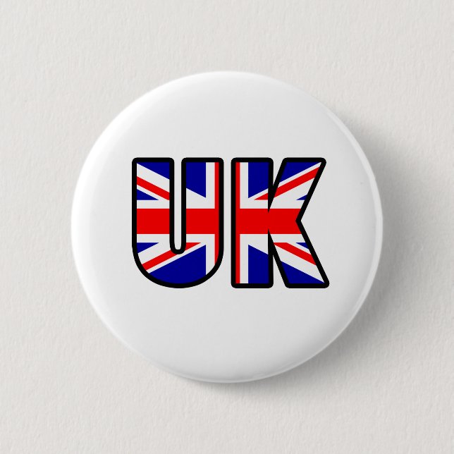 Badge Rond 5 Cm Royaume-Uni (Devant)