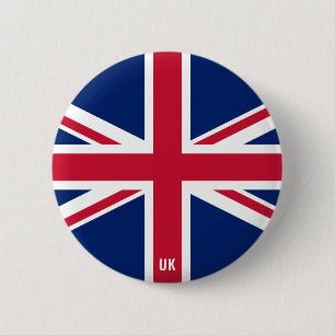 Badge Rond 5 Cm Royaume-Uni Drapeau Charme Patriotique