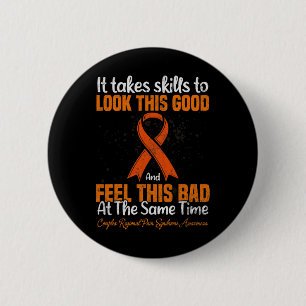 Badge Rond 5 Cm Rsd Crps Complexe Sensibilisation régionale au syn