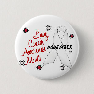 Badge Rond 5 Cm Ruban 1,1 de perle de mois de conscience de cancer