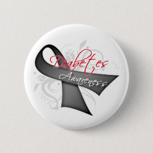 Badge Rond 5 Cm Ruban à enrouler - Sensibilisation au diabète