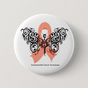 Badge Rond 5 Cm Ruban à papillon tribal du cancer de l'estomac