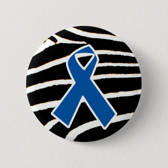Badge Rond 5 Cm Ruban bleu (Devant)