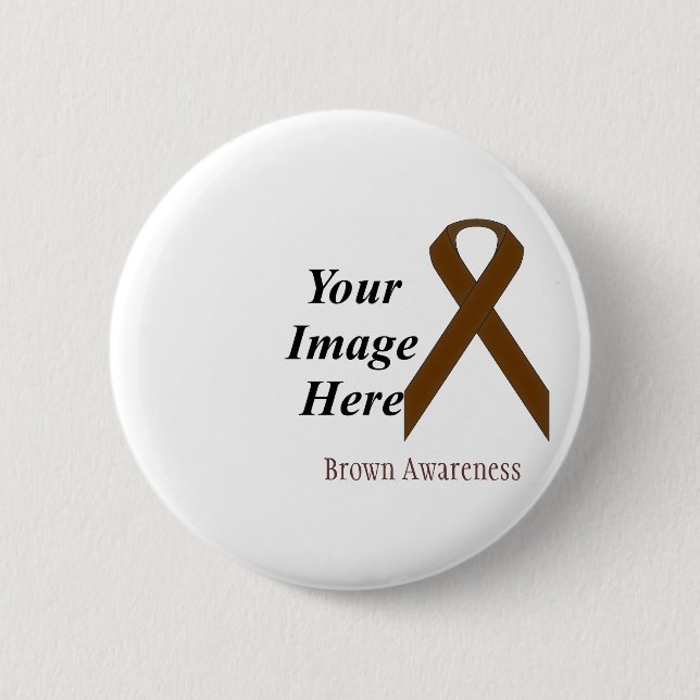 Badge Rond 5 Cm Ruban Brown standard par Kenneth Yoncich (Devant)
