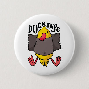 Badge Rond 5 Cm Ruban Canard Drôle