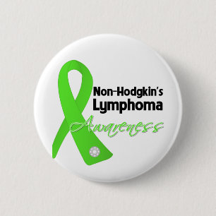 Badge Rond 5 Cm Ruban de conscience de lymphome de Non-Hodgkins
