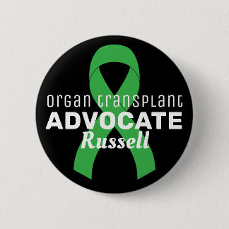 Badge Rond 5 Cm Ruban de défense de la transplantation d'organe Bo