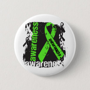 Badge Rond 5 Cm Ruban de grunge de conscience de dystrophie