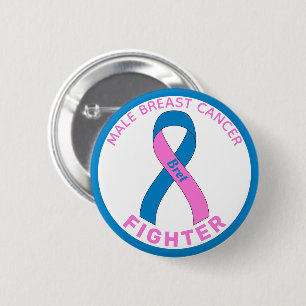 Badge Rond 5 Cm Ruban de lutte contre le cancer du sein masculin b