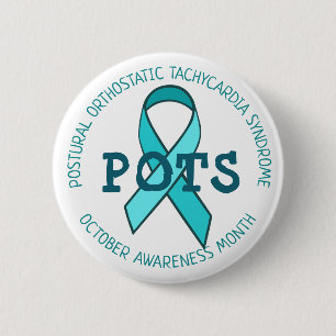 Badge Rond 5 Cm Ruban de mois de conscience de pots