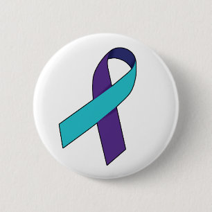 Badge Rond 5 Cm Ruban de prévention du suicide