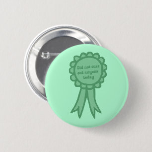 Badge Rond 5 Cm Ruban de récompense « N'a pas injurié le bleu bête
